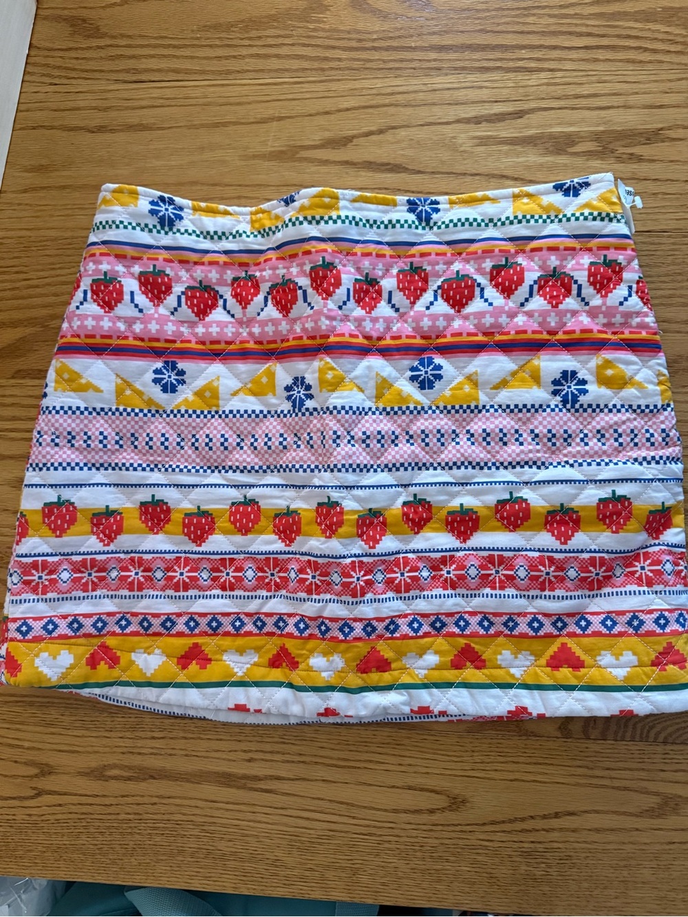 Lisa Says Gah Strawberry Stripe Mini Skirt